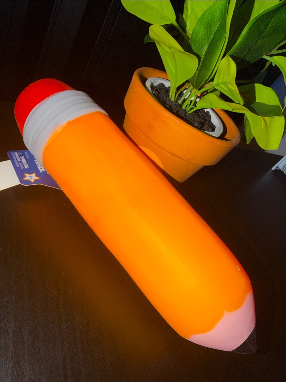Giant Orange Pencil Toymendous Squishy